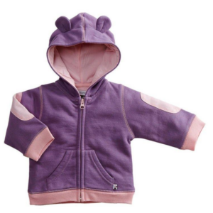 Girl's Bamboo Soft Fleece Hoodie - Eggplant