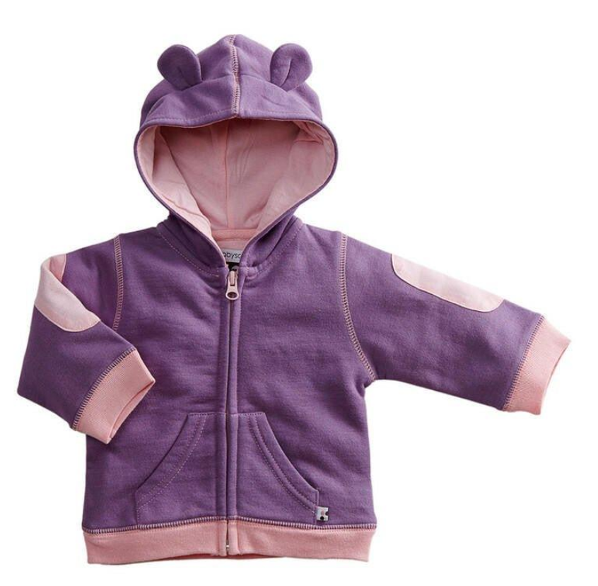 Girl's Bamboo Soft Fleece Hoodie - Eggplant