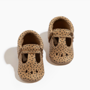 Almond Speckles Mary Jane Baby Shoe